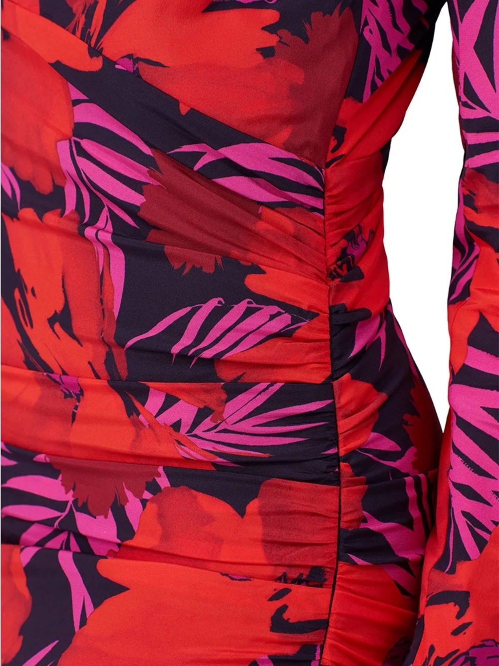 Veronica Beard Alvaro Red Floral Midi Dress ~ Sz 0 - Picture 7 of 12
